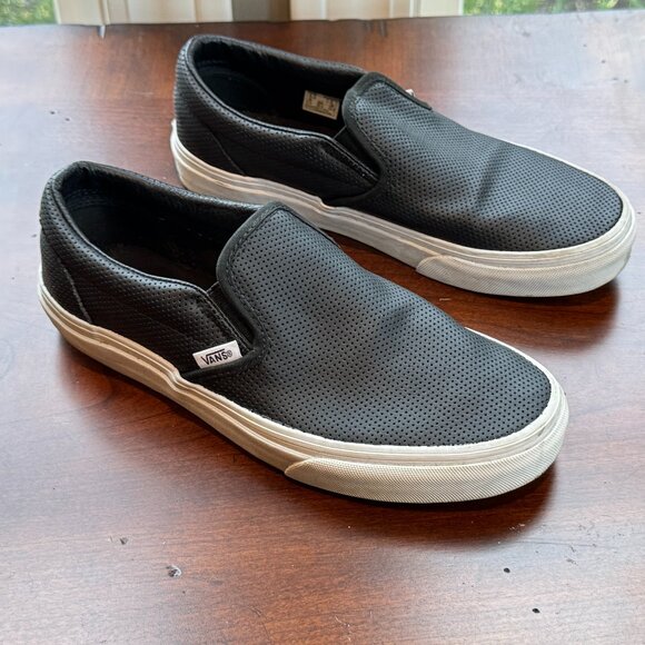 Vans Asher Black Slip-On Sneaker Shoe - Picture 3 of 12